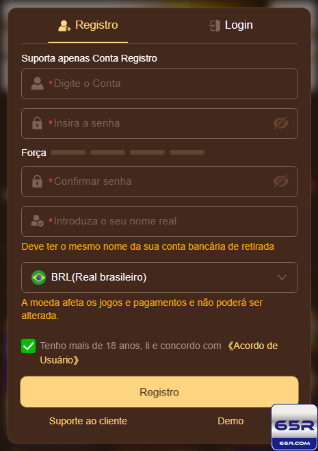 Entre para o 65r.com e Celebre Benefícios Imediatos